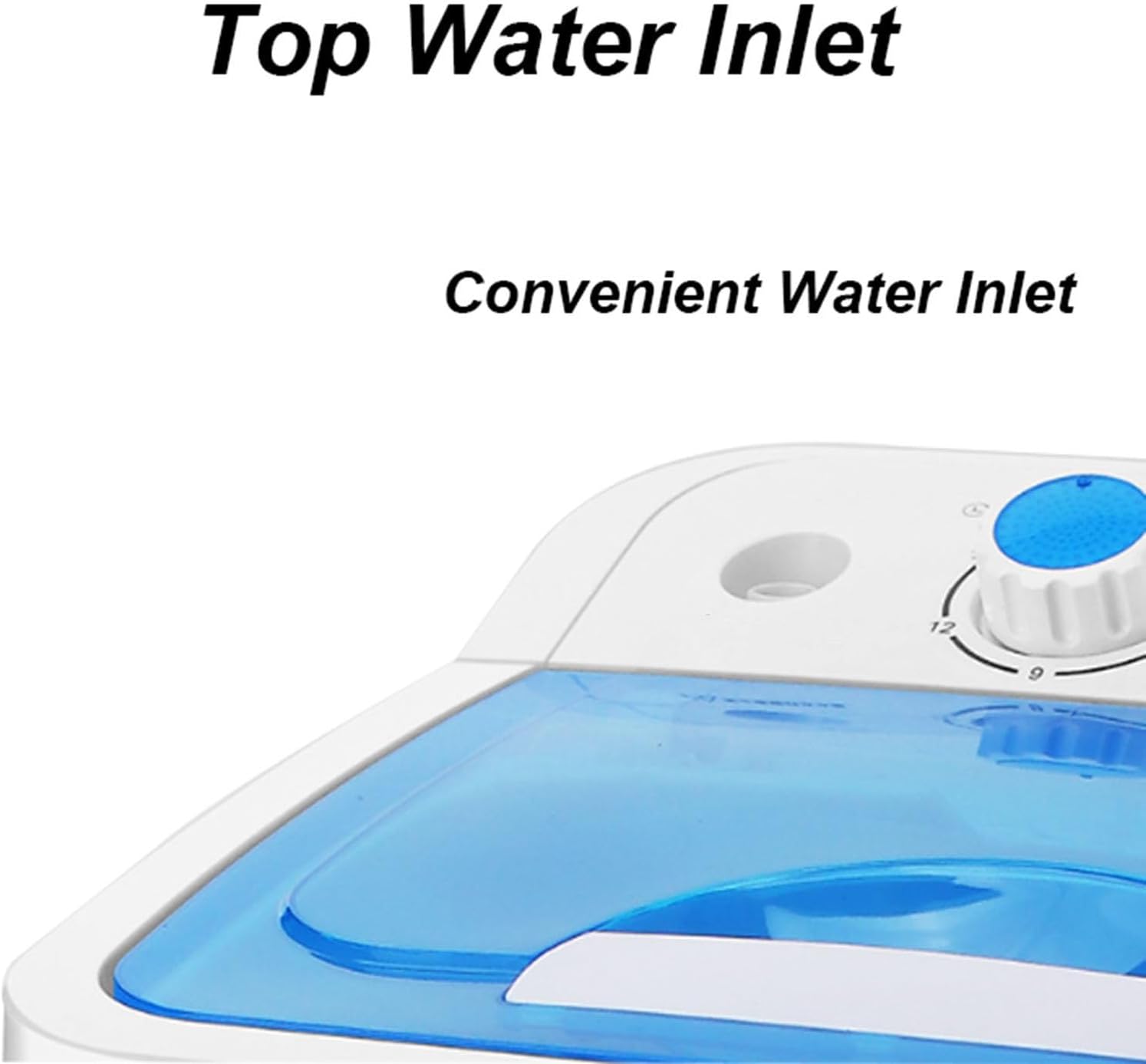 Generic Small Portable Washing Machine, mini washer machine for RV Apartments Dorms, Portable Turbo Washer Space Saving for underwear, baby clothes and other small clothes(Black)