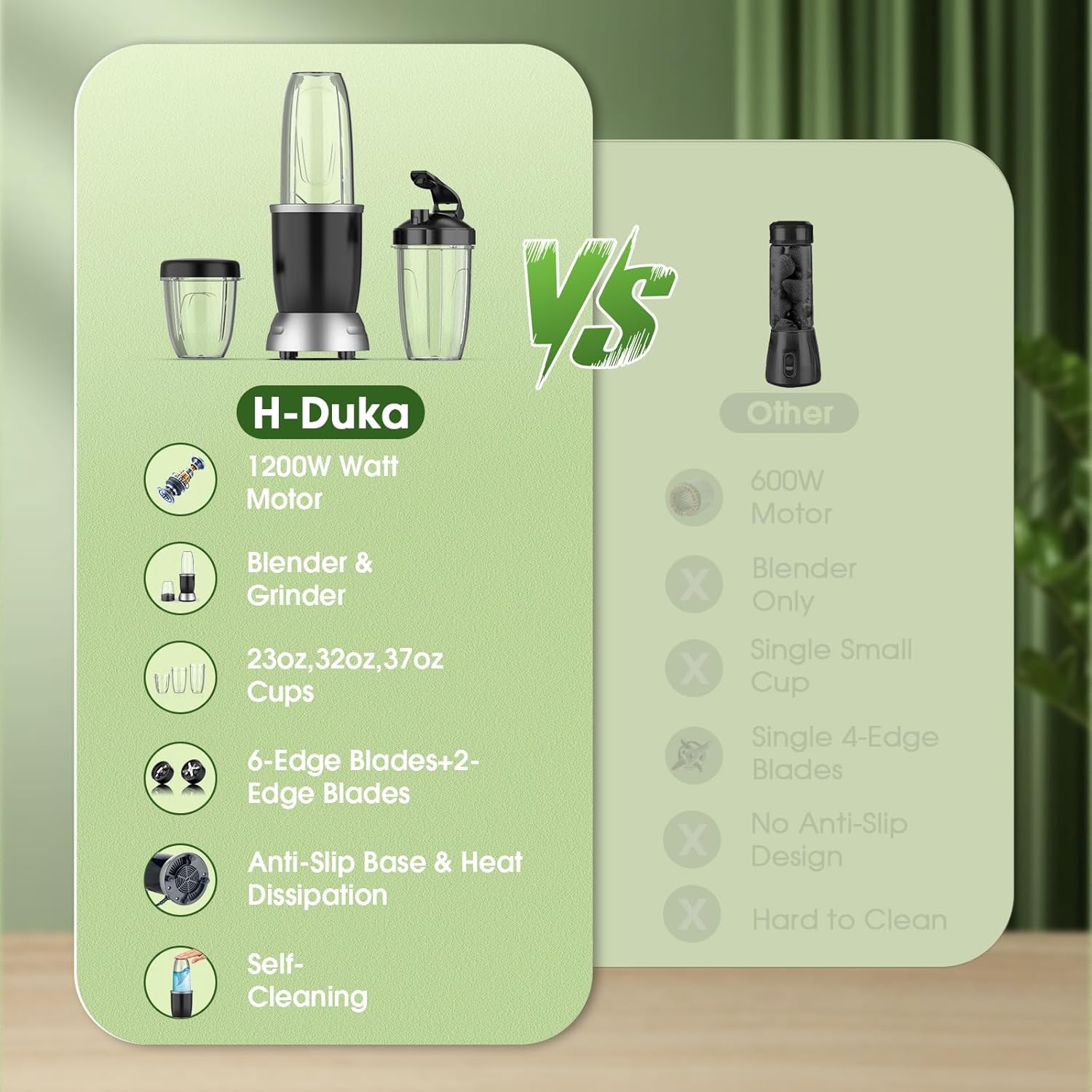 Smoothie Blender Maker 25000RPM Personal Blender for Shakes and Smoothies with 37 32 23oz Portable Cups Countertop blenders for kitchen, Frozen Drinks, Milkshake, Juice, Ice Crushing, Nuts