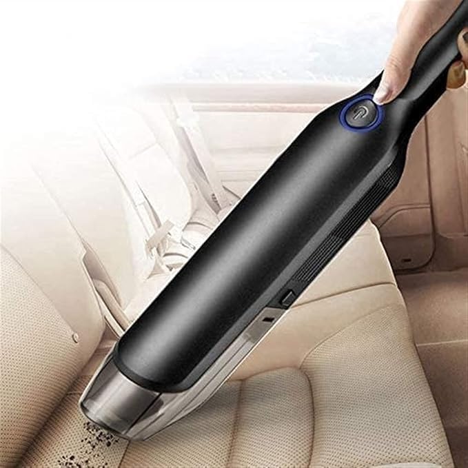 Small Car Vacuum Cleaner Cordless, Portable Handheld Vacuum Cleaners, Rechargeable Wet Dry Vacuum for Home Office Car Furniture Carpet Pet Hair, Strong Suction, 3x2000mAh Li-ion Battery