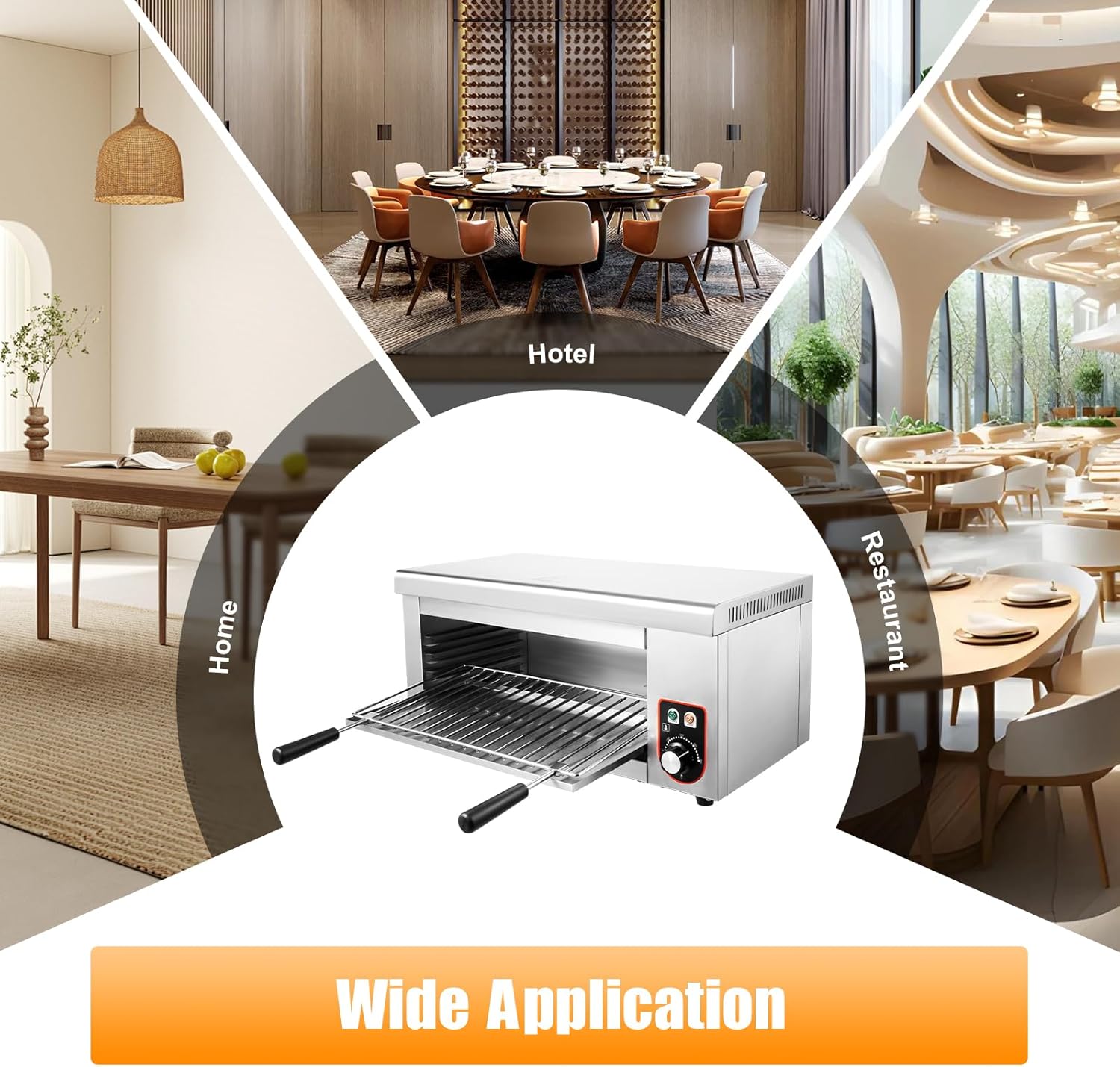 Electric Cheese Melter Cheesemelter Grill Air Fryer Toaster Oven Countertop Convection Oven Electric Indoor Grill 120-570°F Commercial Cheese Melter Raclette Grill Cheesemelter Broiler