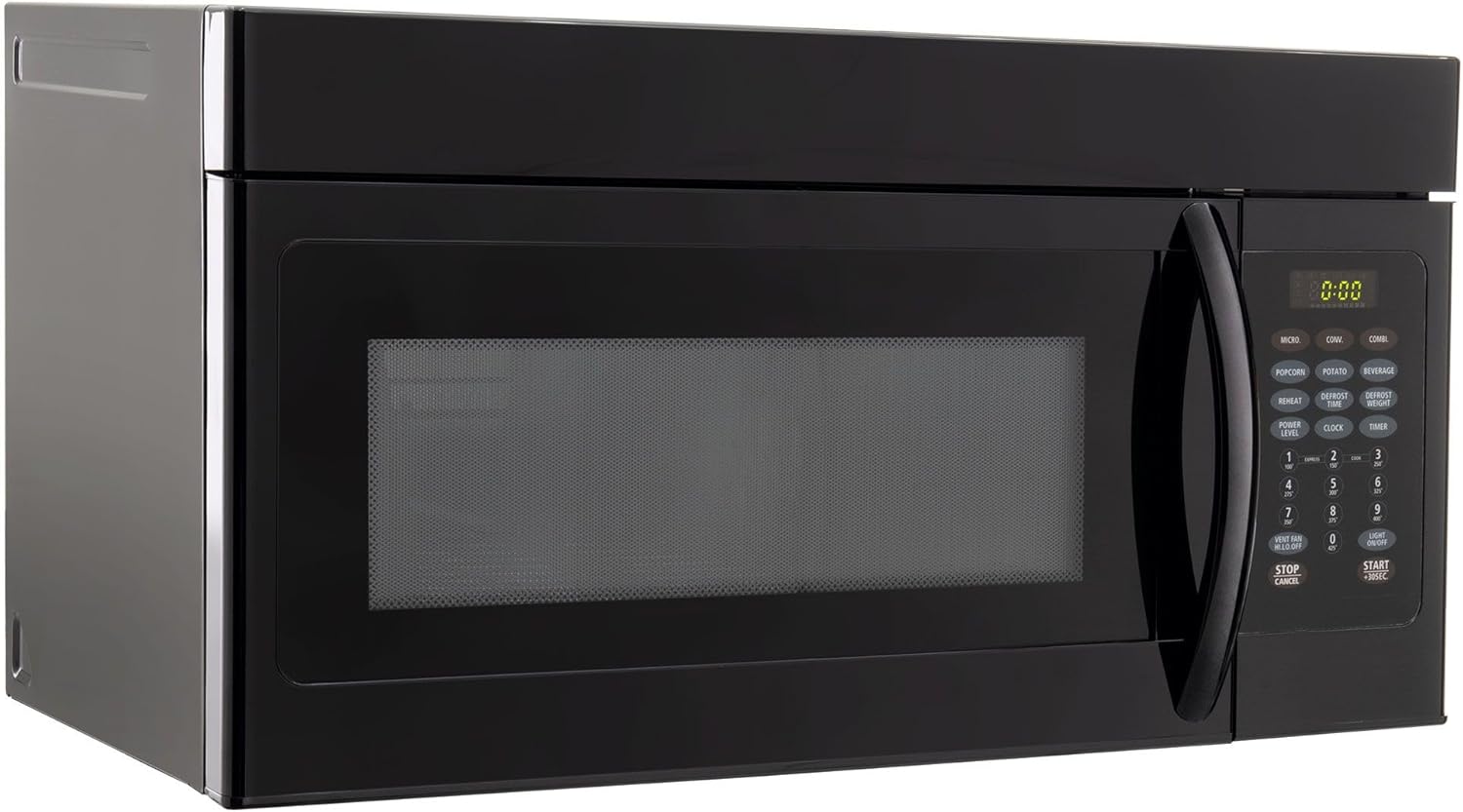 Tough Grade 1.48 Cu. Ft. Over-the-Range Convection Microwave Oven | 120V | Touchpad Controls, +30 Sec Instant Start, Rear Vent Option, 13.5