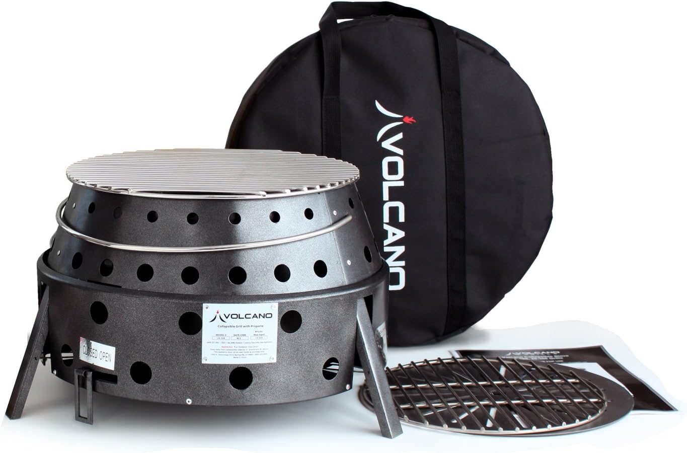 Volcano Grills 2 Fuel Charcoal & Wood Collapsible Stove