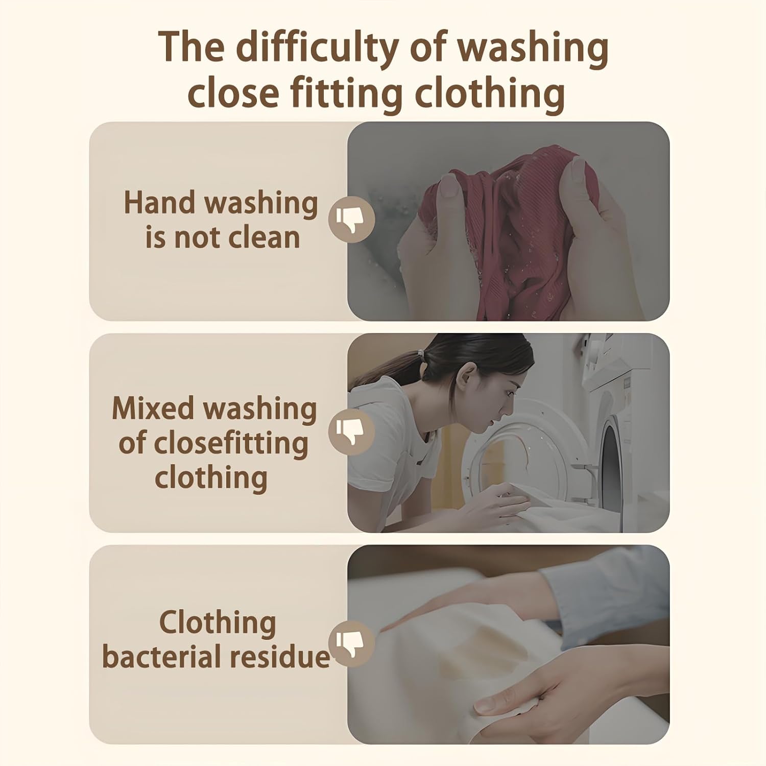 Portable Underwear Washing Machine, With Three Cleaning Modes&LED Smart Display, 2L Capacity Mini Laundry Machine, For Apartments Dorm RV Travel(Size:6.02 * 6.02 * 9.05in,Color:Khaki)