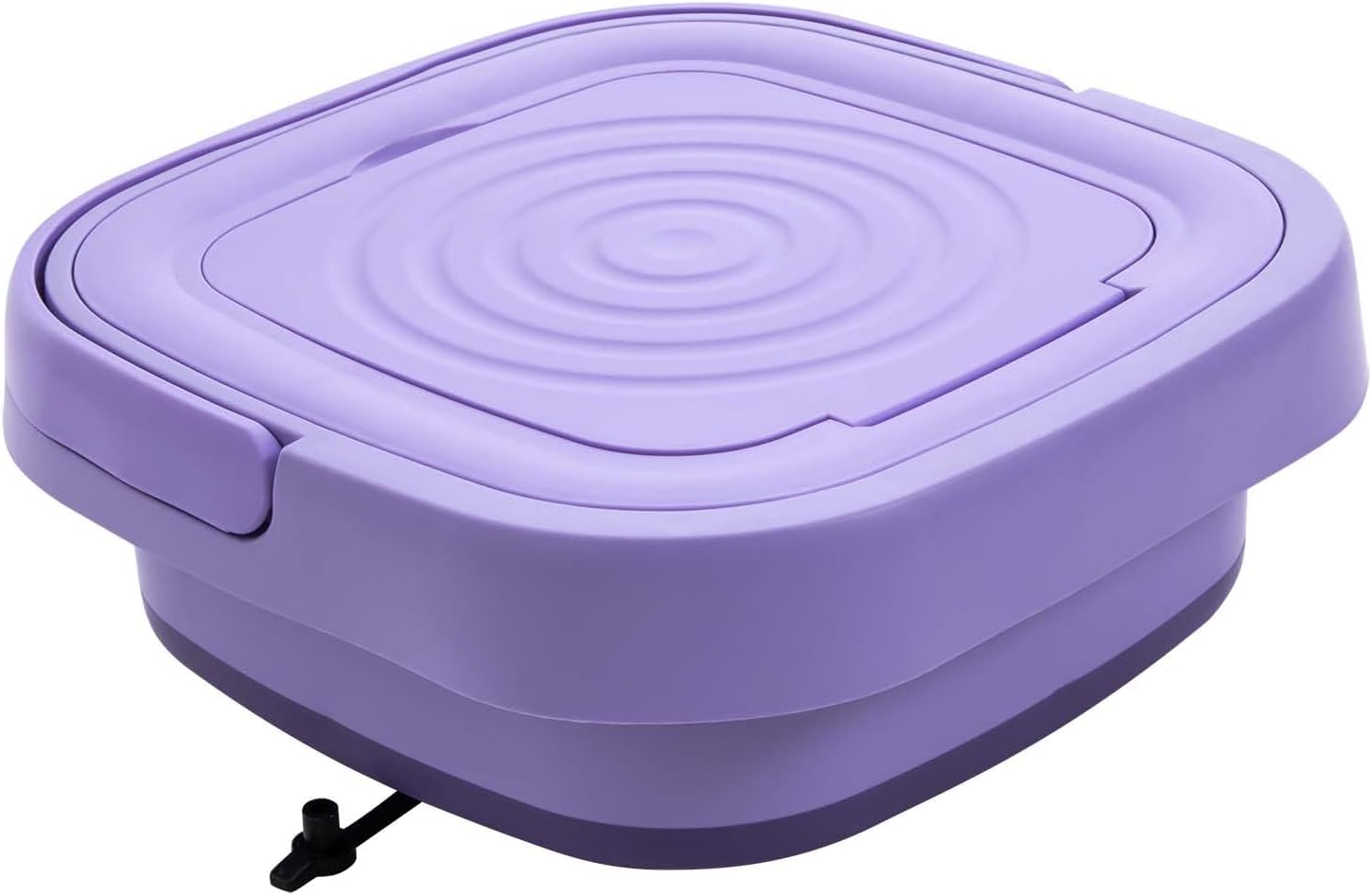YIYIBYUS Portable Mini Washing Machine, Top Load, Purple, 8L, 110V, 51dB, Foldable, 3 Cycles, 4.85 lbs