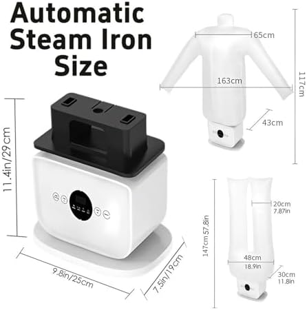 Upgraded Clothes Iron & Steamer 3.0-2-in-1 Hands-Free Hot Air Dryer, 8-Minute Quick Dry for Shirts, Pants, Jackets & Shoes - Perfect for Travel & Home Use