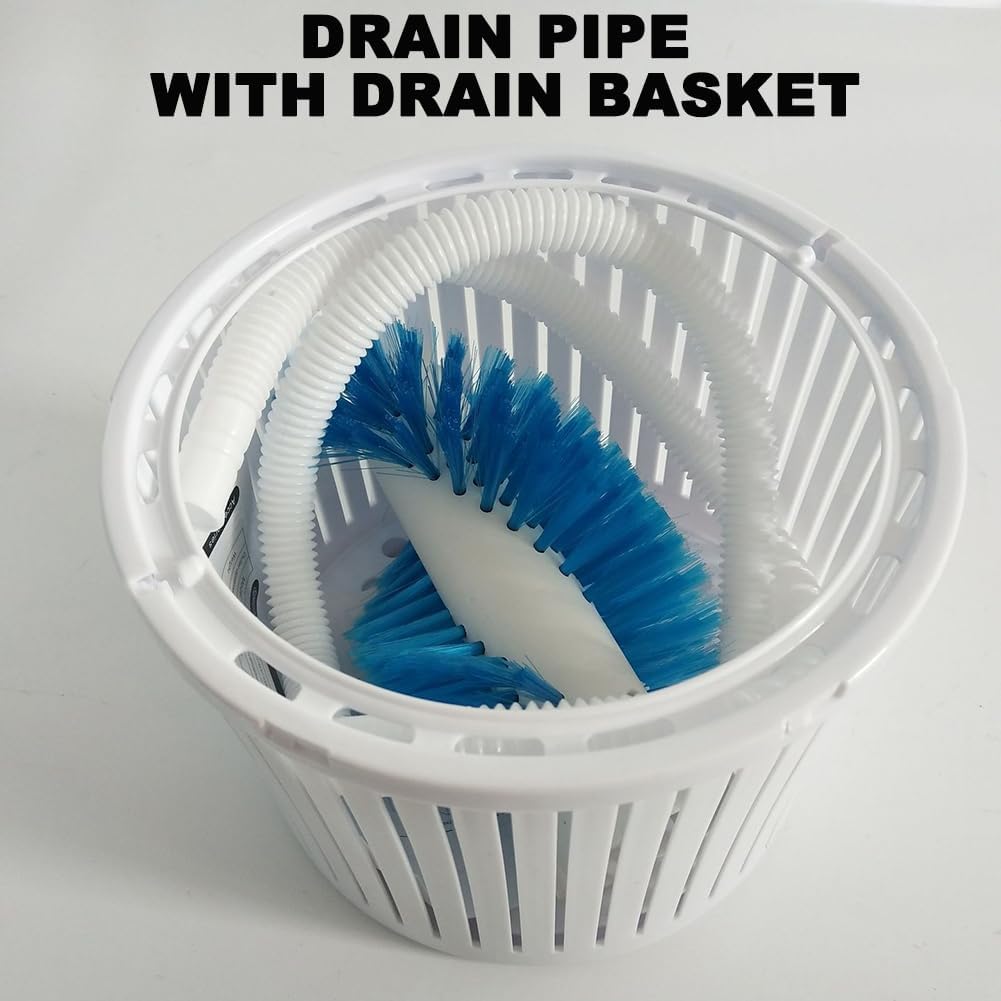 Compact Electric Single Barrel Shoe Washer, 4.5Kg Capacity Rotary Washer Dryer, Freestanding Shoe Washer, Top Loading Washing Machine, 2 in 1 Mini Single Barrel Washing Machine