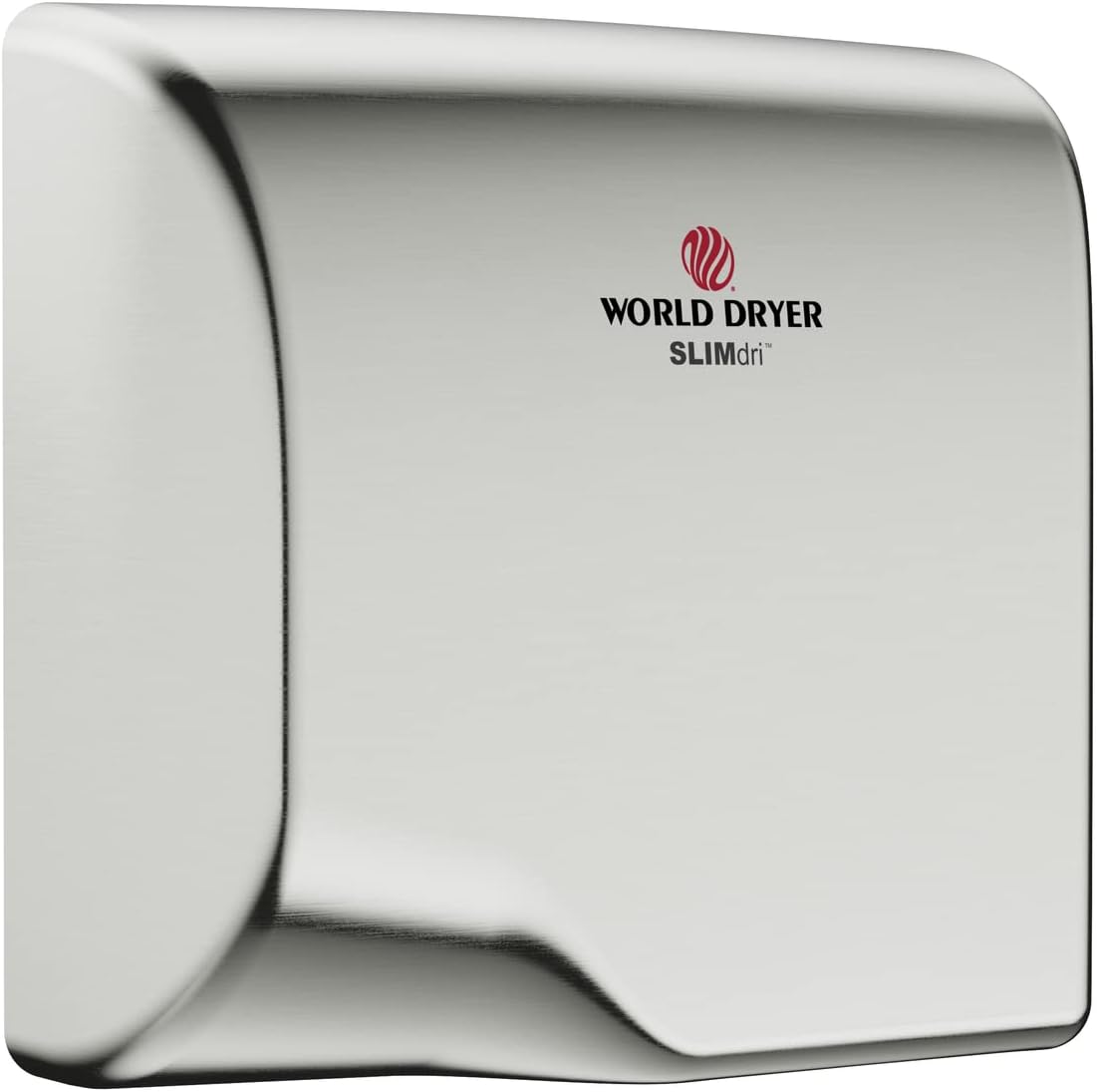 World Dryer® L-973 SLIMdri® Hand Dryer - Automatic Brushed Stainless Steel Universal Voltage Surface-Mounted ADA Compliant