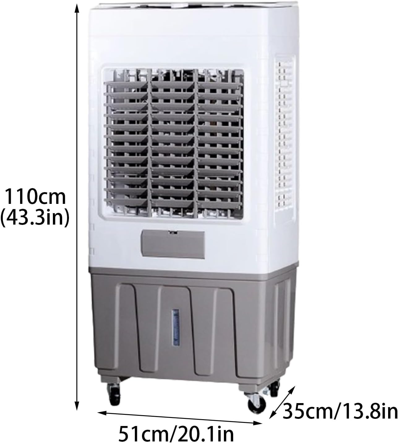 Portable Air Conditioners, Evaporative Air Cooler with 3 Speeds and Tank, 120°Oscillating Swamp Cooler for Room Office Factory