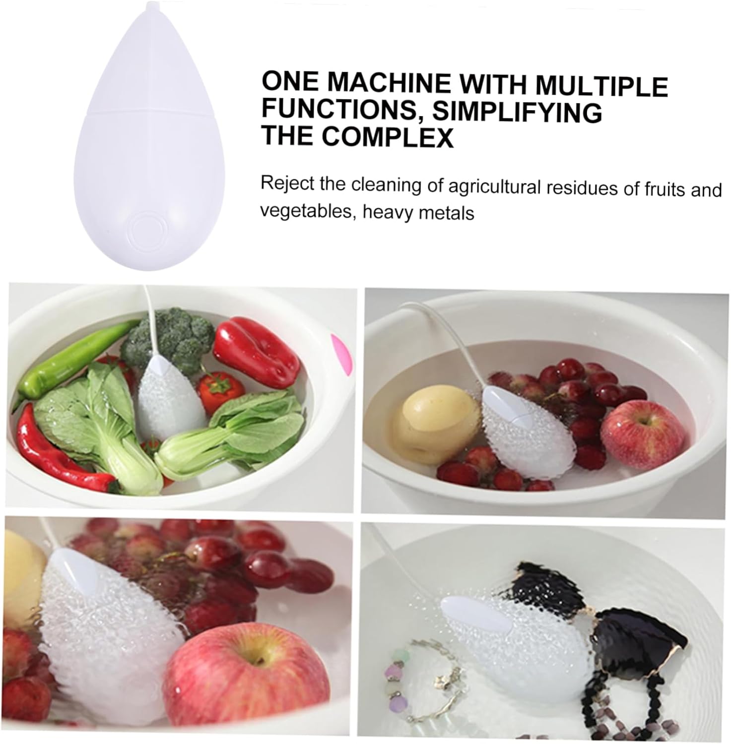 Portable Mini Clothes Washer Ultrasonic Bubble Washer for Travel and Small Spaces Compact Washing Machine Unique Mouse Shape Design
