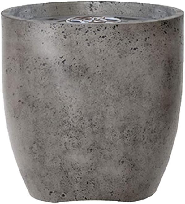 Prism Hardscapes Pentola 2 Concrete Gas Fire Pit (PH-414-4NG), Natural Gas, Pewter, 24-Inch