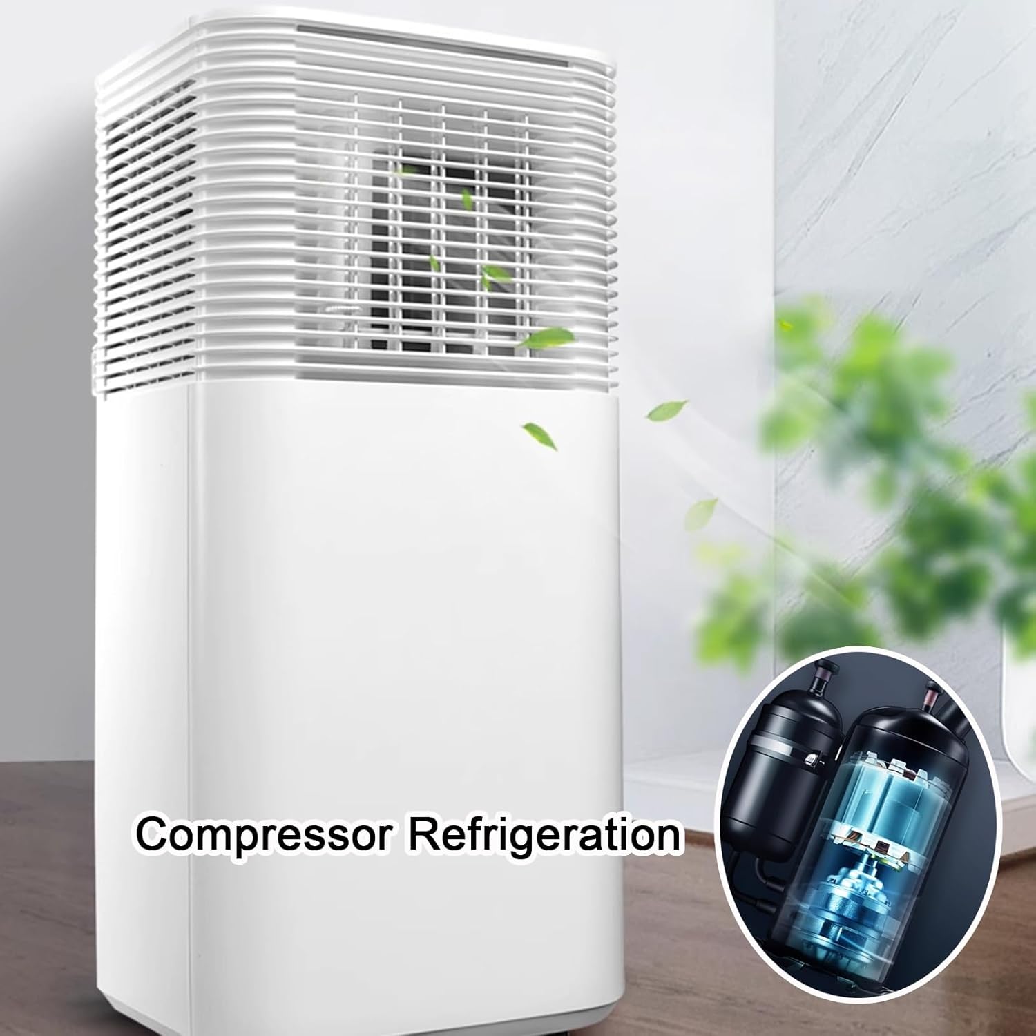 10000 BTU Portable Air Conditioners for Bedrooms with Dehumidification Remote Control 2 Speeds and Timer for Room Office Small Spaces, 220V