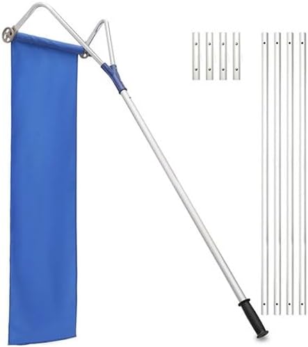 Tarp, Roof Rake, Snow Rake Extendable Handle, Removable Portable Roof Snow Rake for House Roof, Lawn, Window, Garden