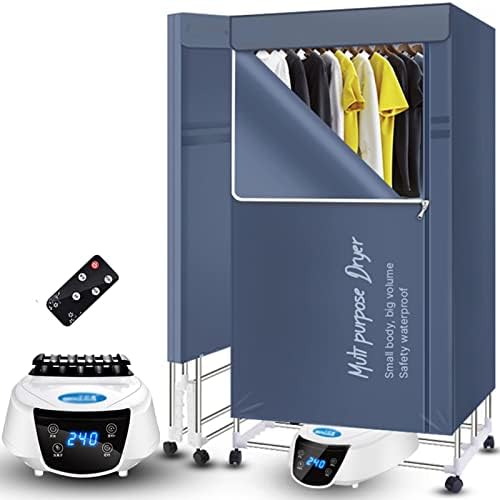 2300W Electric Heated Clothes Dryer, Portable 2/3-Tier Laundry Drying Rack with Remote Control, Large Capacity Folding Airer, Digital Timer for Efficient Drying