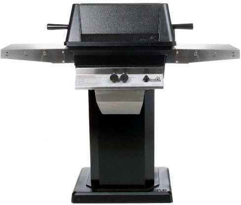 Pgs A40 Cast Aluminum Propane Gas Grill On Black Patio Base