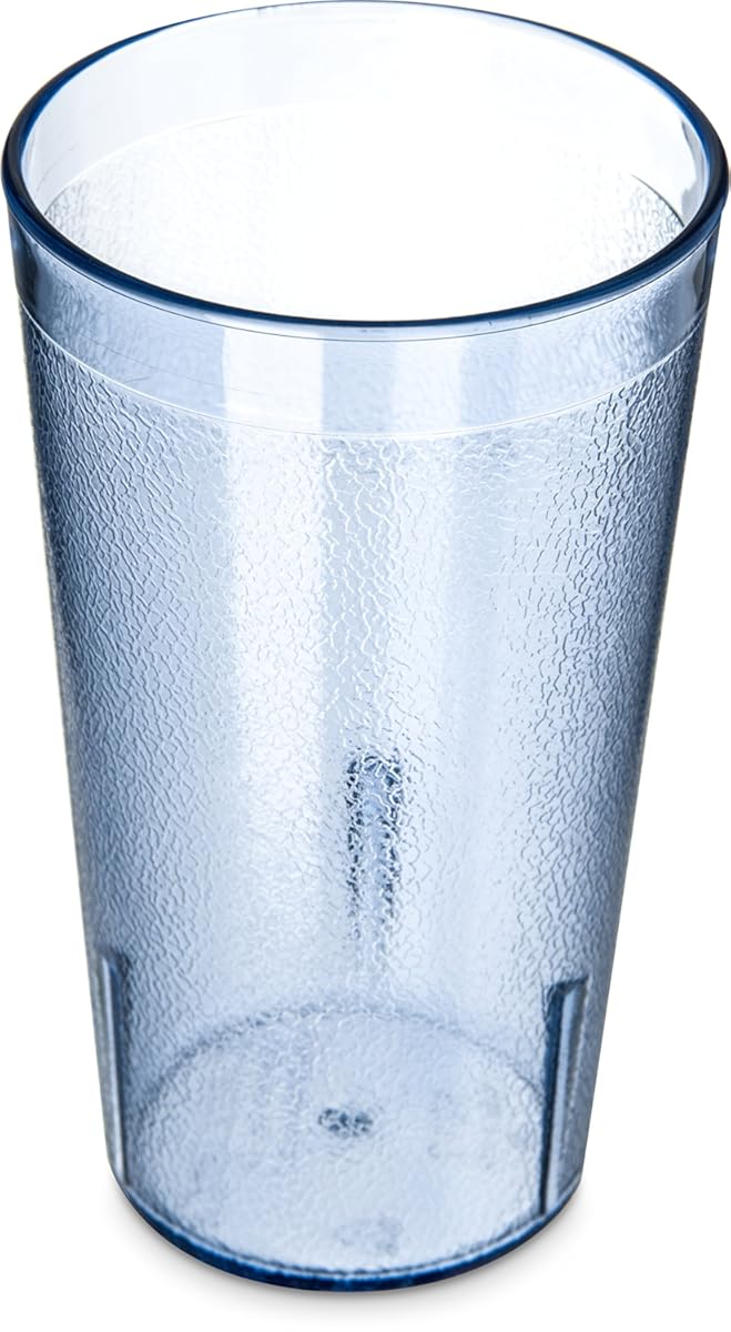 Carlisle FoodService Products 521254 BPA Free Stackable Shatter-Resistant Plastic Tumbler, 12 oz., Blue (Pack of 72)