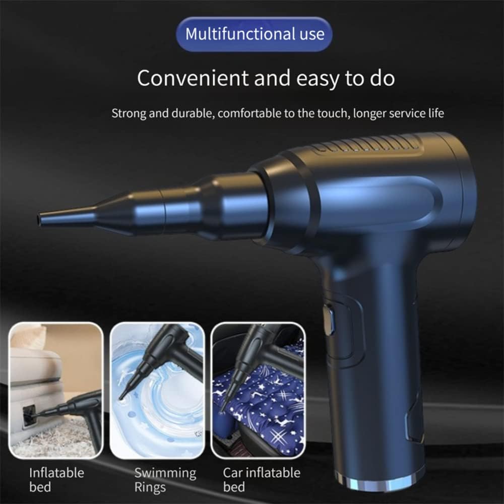 Handheld Vacuum and Blower Cordless, 8000Pa Strong Suction Car Vacuum Cleaner and Blower, Air Duster, Portable Rechargeable Powerful Car Vacuum Cordless Air Blower for Car, Computer, Pet Hai