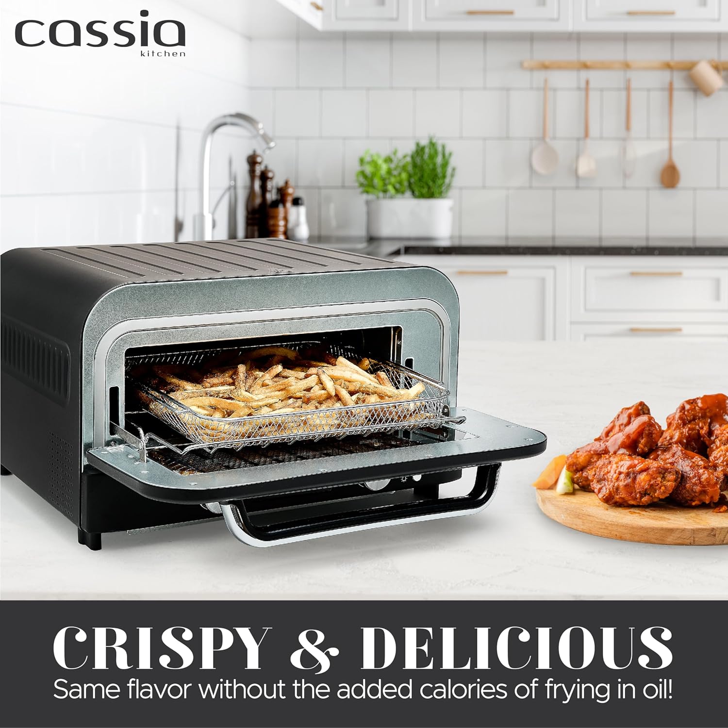 Cassia Countertop Electric Air Fryer Pizza Oven, 12