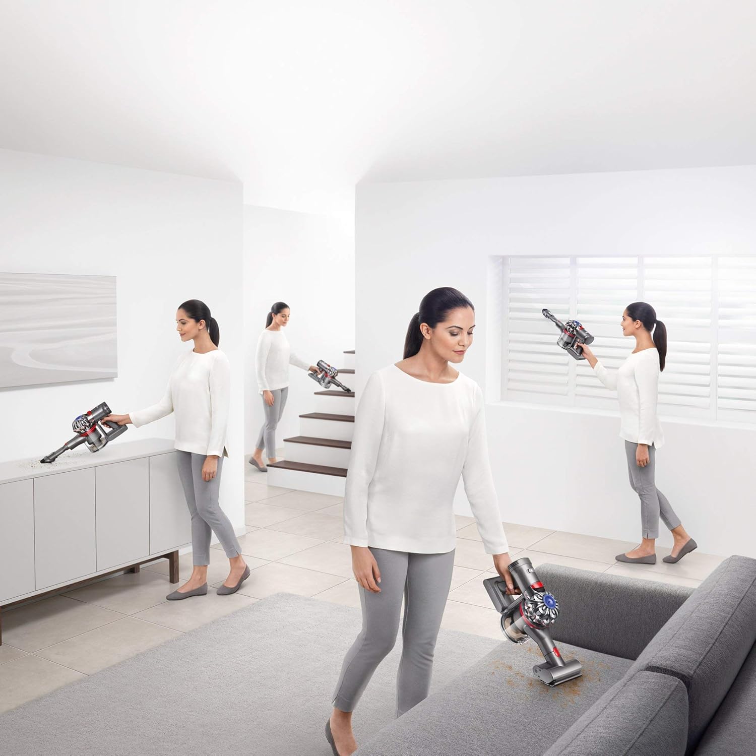 Dyson V7 Trigger Cordless Hand Vacuum Iron/Nickel- (Renewed)