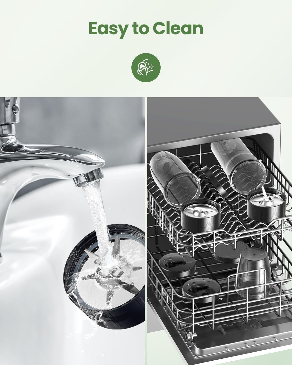 1000W Blender for Shakes and Smoothies, VEWIOR Personal Blender with 6-Edge Blade, 2 * 22oz To-Go Cups, 3 Modes Control, Suitable for Kitchen, Ideal for Frozen Drinks, Sauces