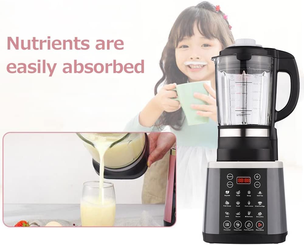 Yosoo High Speed Household Food Processer Heating Blender Soy Milk Maker
