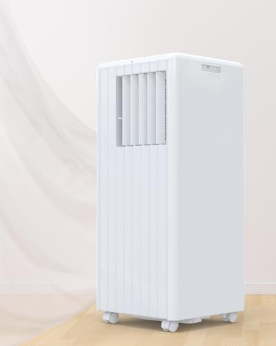 Portable Air Conditioners, 8000 BTU Air Conditioners for Room Up to 350 Sq. Ft. 3-IN-1 Portable AC Unit with Fan/Dehumidifier/24H Timer/Remote Control & Windows Kit, White