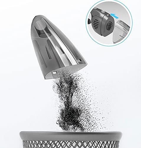 Handheld Vacuum Cordless, Car Vacuum Cleaner, High Power Handheld Vacuum Cordless Lightweight Small Vacuum for Car/Home/Office Cleaning（Gray）