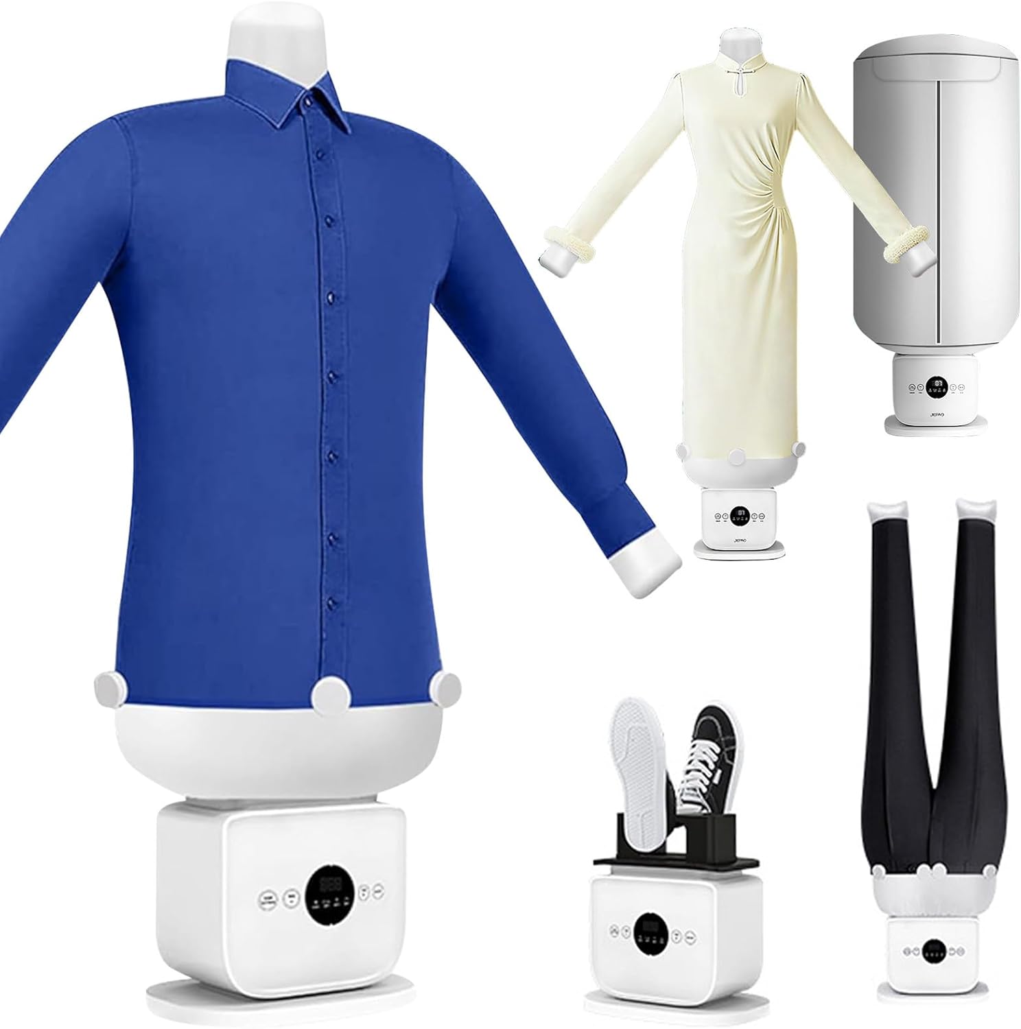 Automatic Ironing Machine, Hands Free, Iron Custom Heat & Timer Settings, 8 Minutes Quick Ironed Dry of Shirts, Pants & Shoes(D)