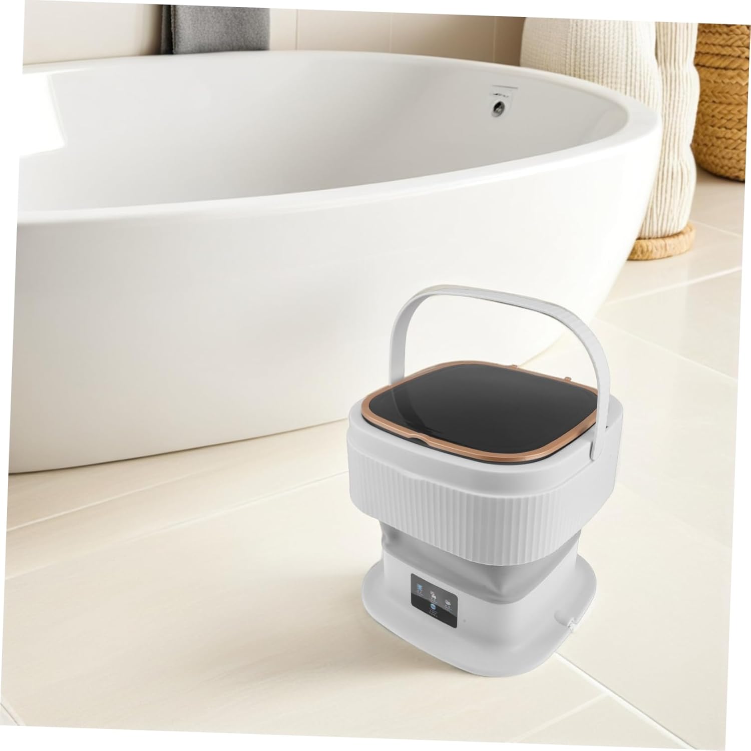 Portable Mini Folding Washing Machine Capacity Quiet Efficient Cleaning for Clothes Underclothes Socks for Apartments and Travel