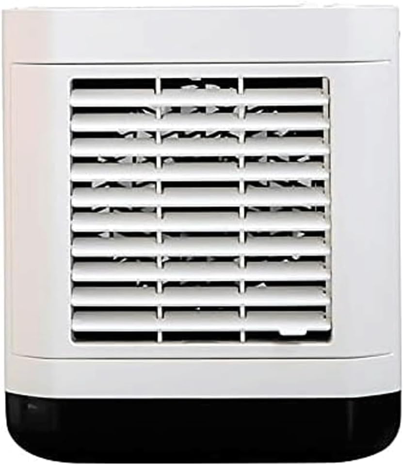 Portable Air Conditioner Fan, USB Personal Mini Evaporative Air Cooler with 3 Speeds, Quiet Air Cooler Fan, for Home Office Bedroom (Color : White)