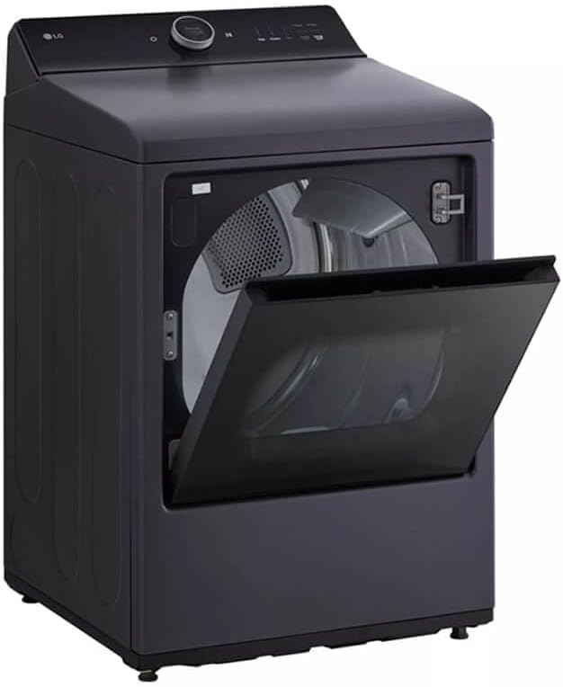 7.3 cu. ft. Vented Smart Electric Dryer in Matte Black with EasyLoad Door, TurboSteam and Sensor Dry Technology