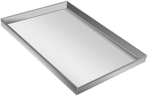 Stainless Steel Washing Machine Drain Pan, 0.8mm Drip Tray for Laundry & Living Room Floor Protection, Durable Leak-Proof Water Catcher, Essential Appliance Accessory