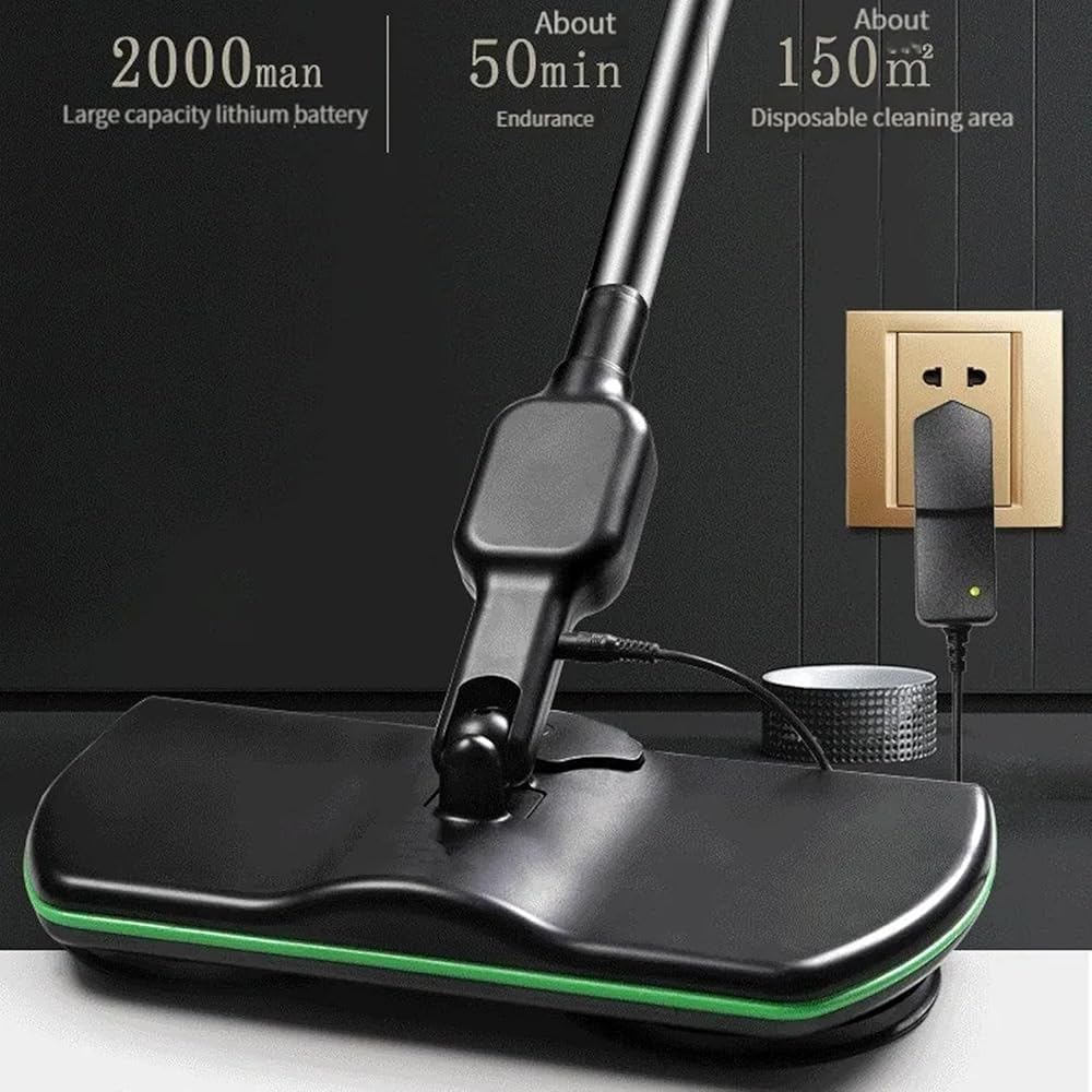 Cordless Electric Mop,Floor Scrubber and Polisher Machine,Spinning Cleaner Vacuum,Electric Mops for Floor Cleaning,Floor Buffer Polisher for Home with Replacement Pad
