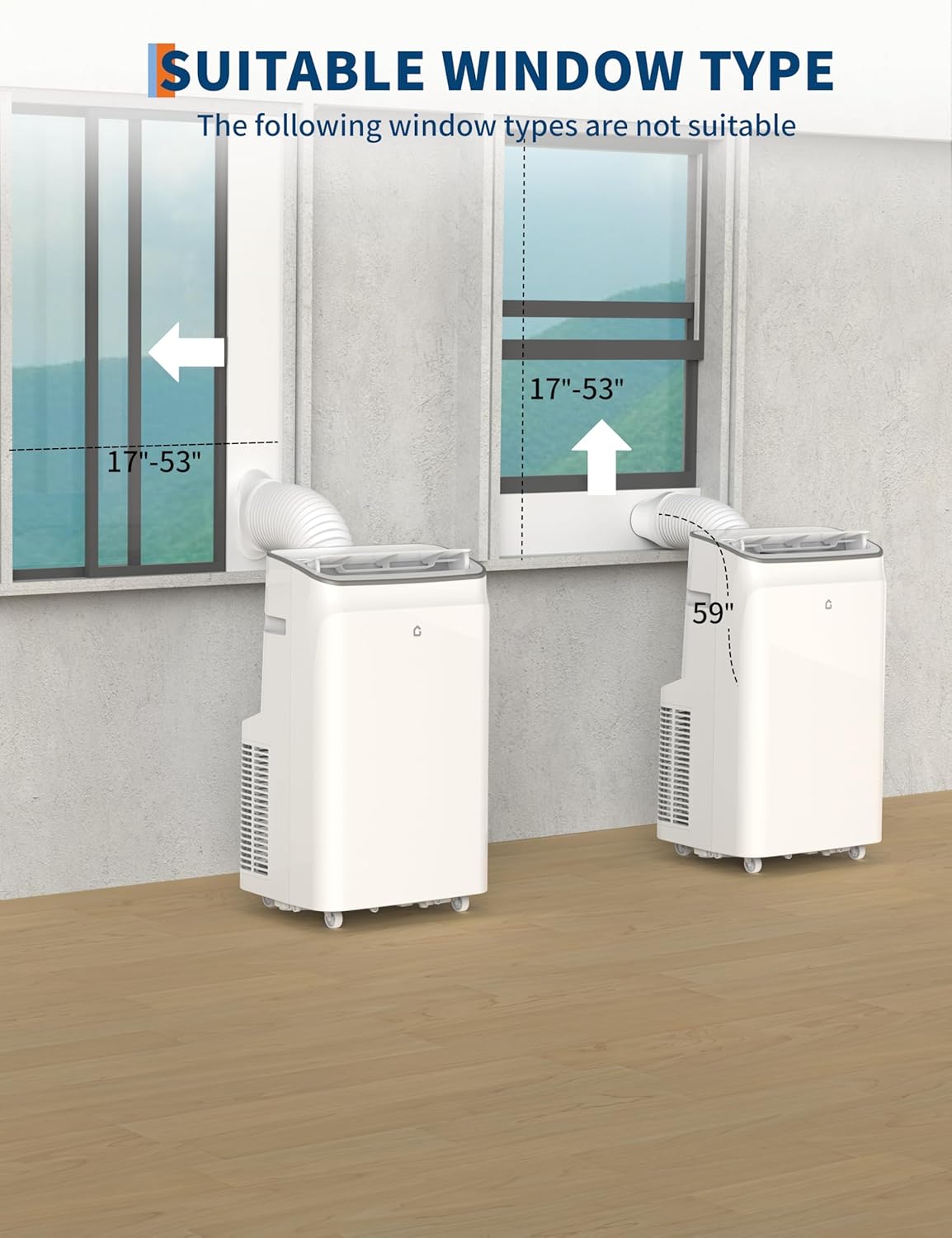 12,000 BTU Single-Hose Portable Air Conditioner with Dehumidifier, Fan-Only & Sleep Function, Remote Control & 24 H Timer