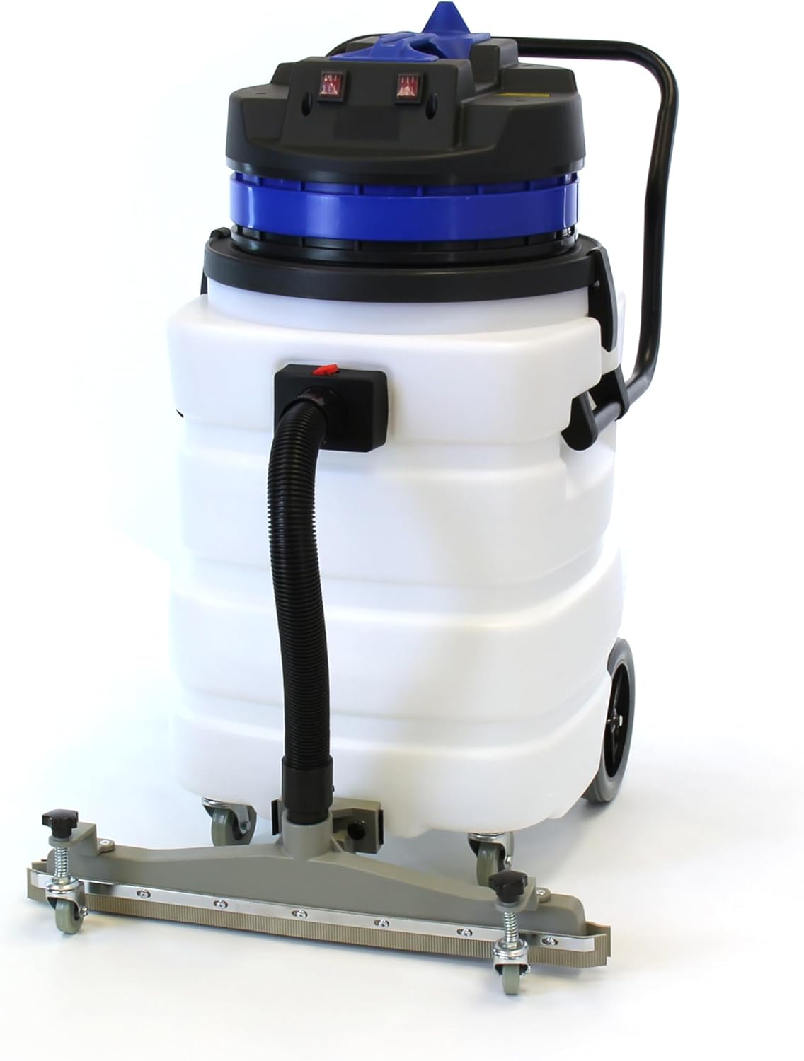 Industrial Vacuum Cleaner Wet/Dry - 2 Motors - Front Squeegee - 24 Gallon