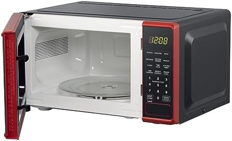 0.7 cu. ft. Countertop Microwave Oven, 700 Watts, New (Color : Red)