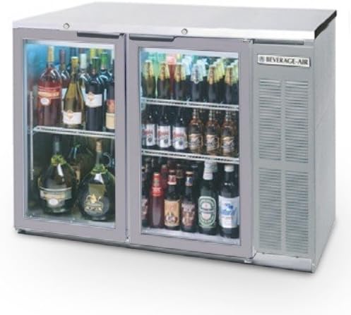 Beverage Air BB48GYF-1-S-PT Refrigerated Pass-Thru Back Bar Open Food Rated Refrigerator