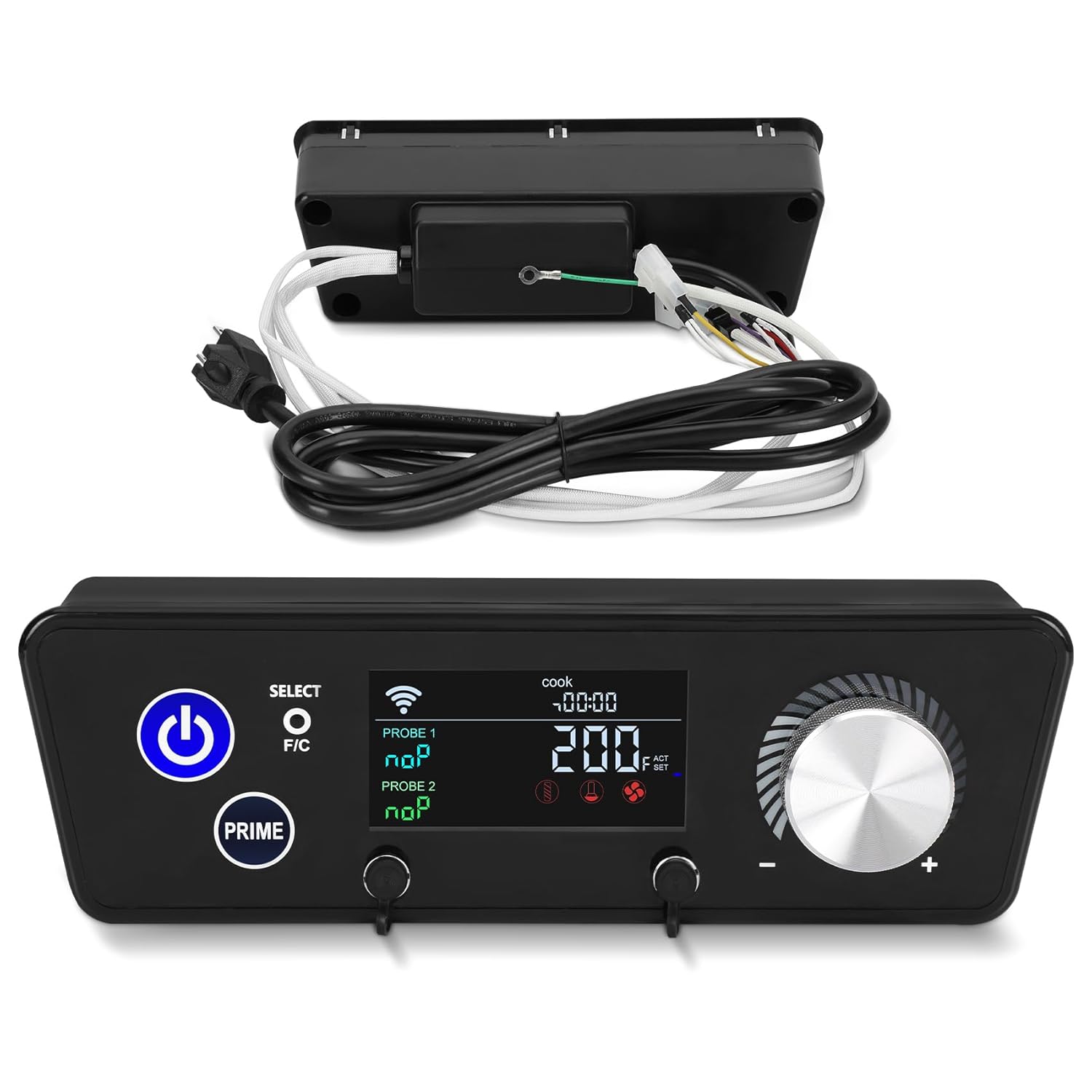 Smart PID Control Board for Pit Boss Vertical Pellet Smokers, WiFi Controller Board Compatible with PBV3P1/PBV4PS1/PBV5P1 Series, WiFi-Enabled APP Precise Temperature Control in Increments of 1 Degree