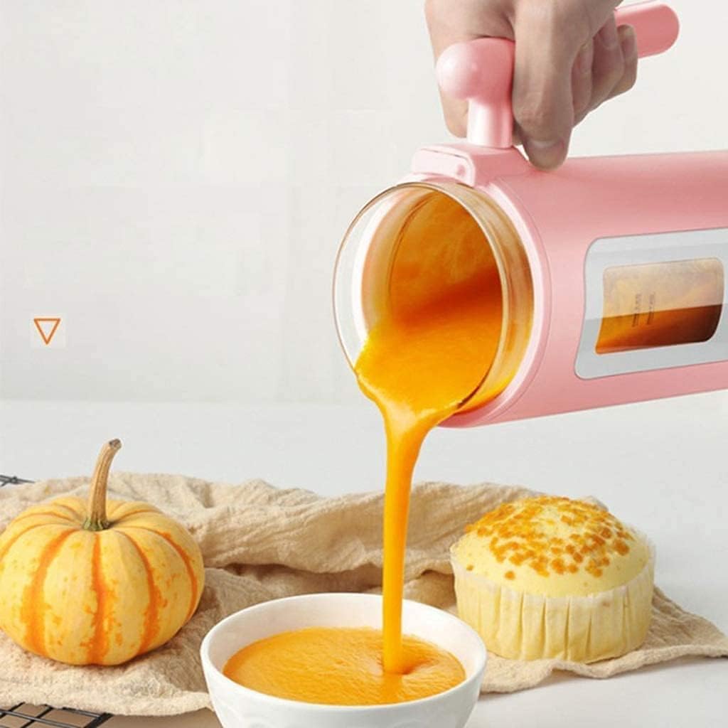 Soymilk Machine Soy Milk Maker Automatic Portable Electric Heating SOYA-Bean Milk Stir Rice Paste Maker Filter-Free 350ml