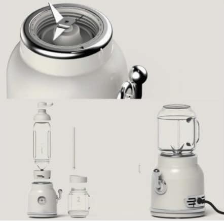 Rectangular Type Retro Mini Blender Tritan BPA BPA Free Jar Smoothie Ice Crush Blender 600mL Capacity KM-112 Ivory Color 220v