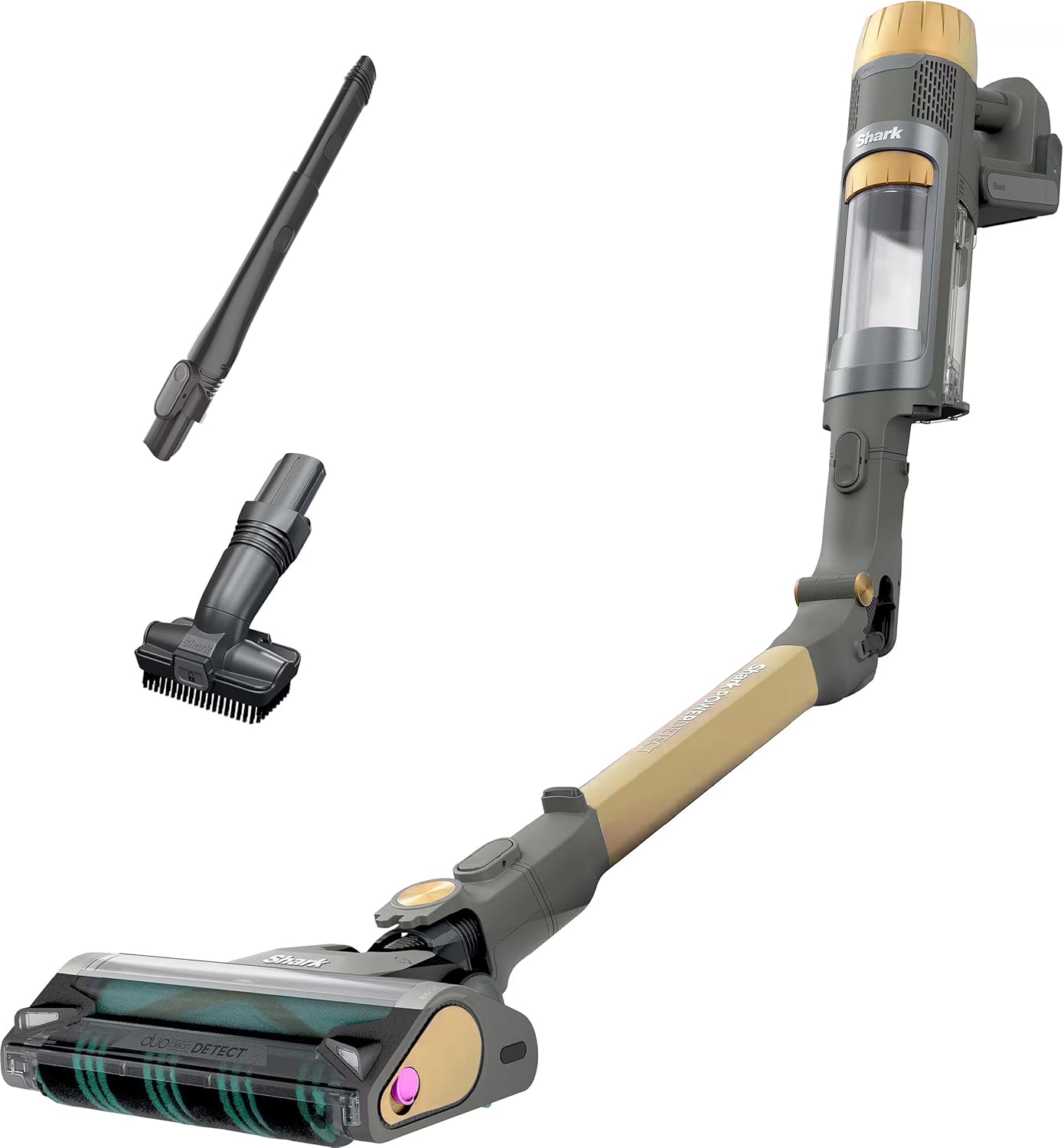Shark IP1251 PowerDetect Cordless Stick Vacuum, HEPA Filtration, 70-Minute Runtime, Carpet & Hard Floor, Portable, XL Dust Cup, Perfect for Pet Hair, Copper (Renewed)