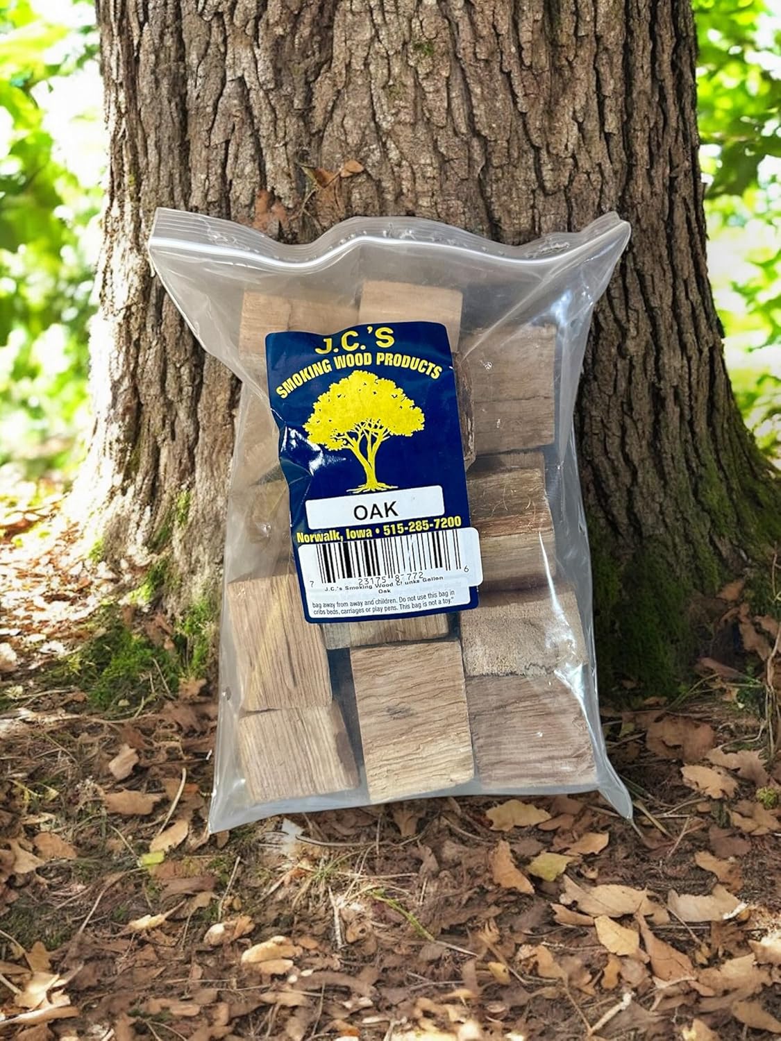 J.C.'s Smoking Wood Chunks - Gallon Sized Bag - Oak 10PK
