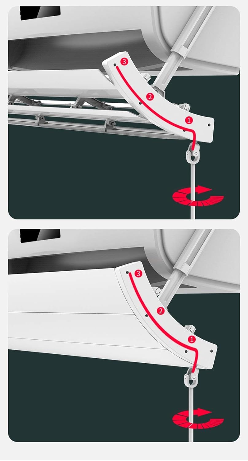 Air conditioner windshield Wall-mounted Air Conditioner Wind Baffle, The Blades can Be Opened or Closed to Prevent Cold Wind From Blowing Directly, Adjustable Air Conditioner Wind Direction Defle