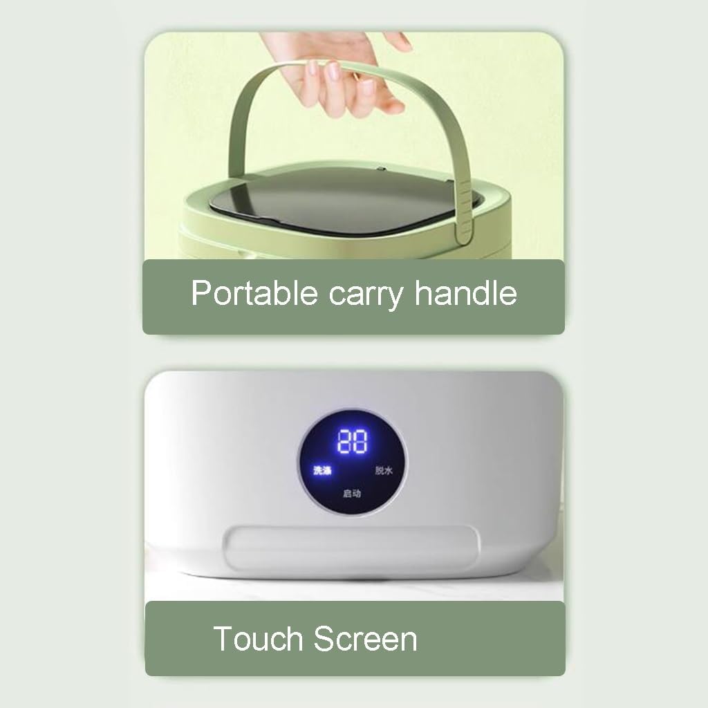 Folding Washing Machine, Small And Large Capacity Portable Washing Machine For Underwear Or Small Items, Suitable For Apartments, Laundry, Camping, RV, Travel (Color : Purple, Size : 42 * 40cm)