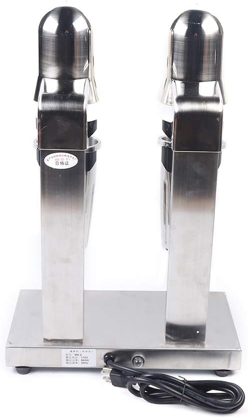 Electric Milkshake Maker, 110V 560W Commercial Stainless Steel Drink Mixer Machine Smoothie Malt Blender with 2 Speed Adjustable (560W)