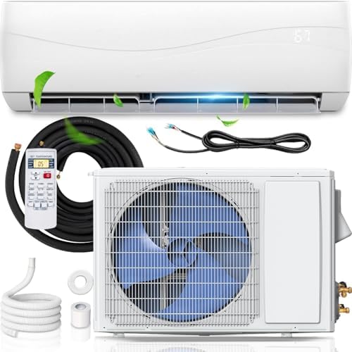 SIMOE 23000BTU MINI Split Air Conditioner and Heating System, Saving Energy Wall-mounted AC Unit with 2 Ton Heat Pump, 18.5 SEER2, Ductless Inverter & Installation Kit Rooms up to 1500 Sq.Ft, 208-230V