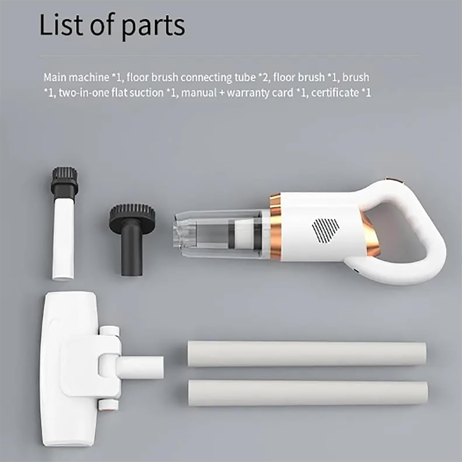 ERICAT Cordless Vacuum Cleaner, 8500pa Lightweight Stick Vacuum, Ergonomic Handle Design, Powerful Suction 45W Brushless Motor, Detachable Filter and Easy to Operate, for Hard Floor, Pet Hair