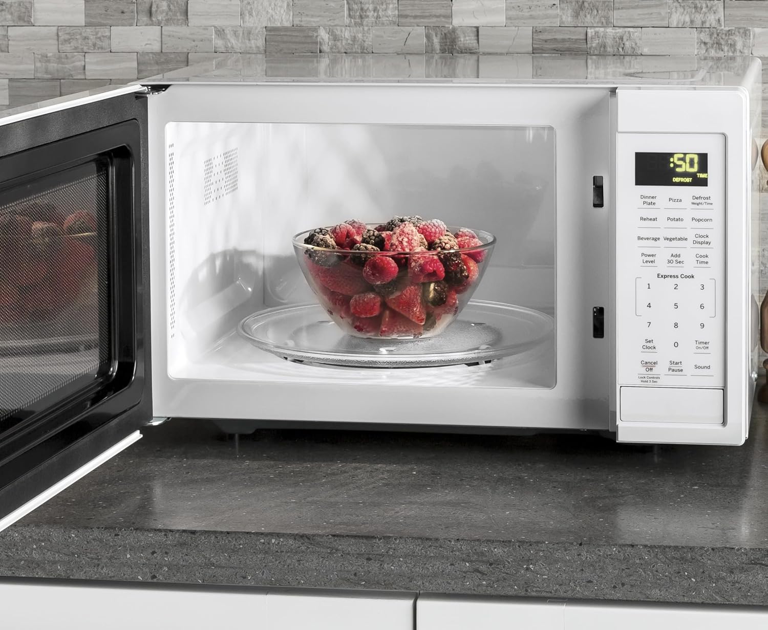 GE countertop Microwave ovens, Small, White