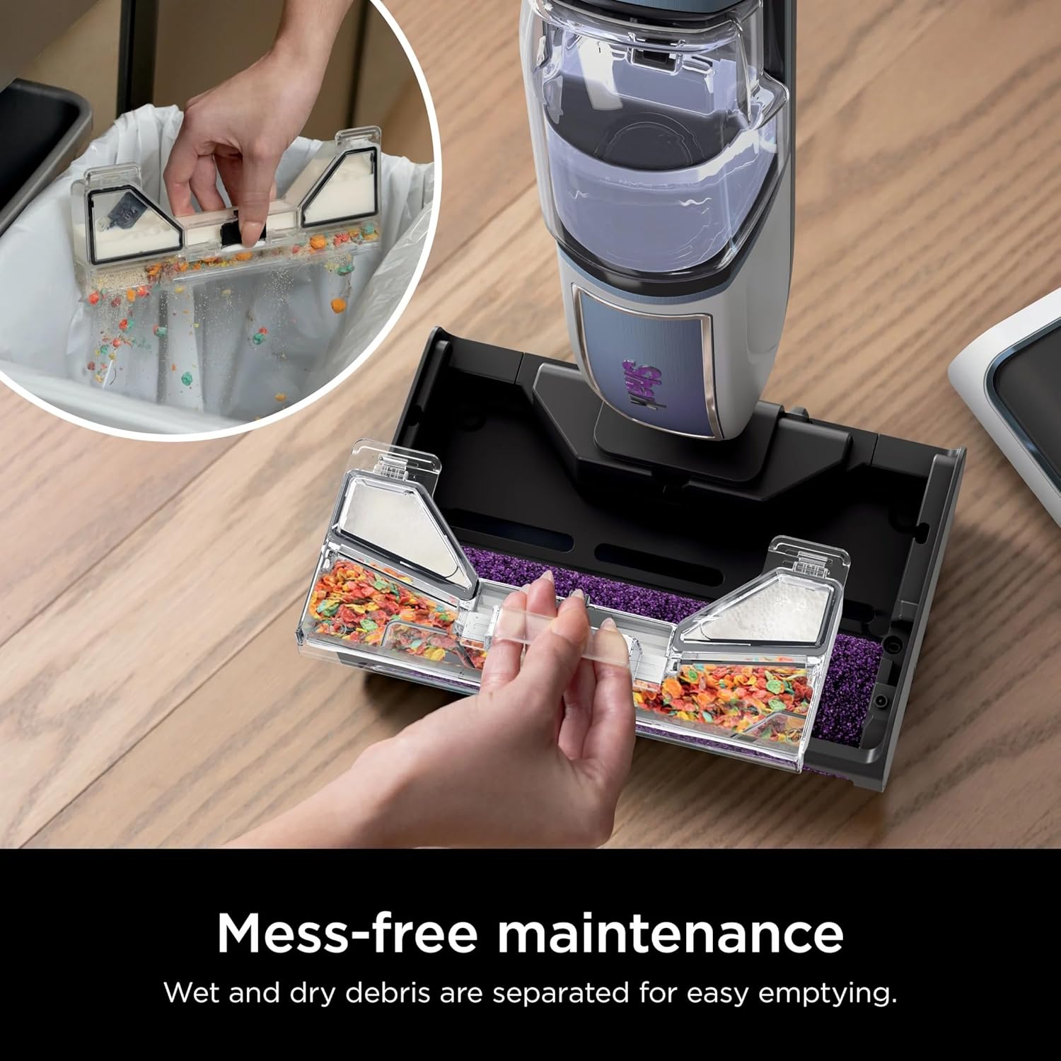 Shark SD200 Steam Pickup 3-in-1 Steam Mop Picks Up Debris, Deep Scrubs, & Steam Sanitizes All At Once, Lightweight Steam Cleaner for Home w/Sealed Hard Floors like Hardwood, Tile & Laminate (Renewed)