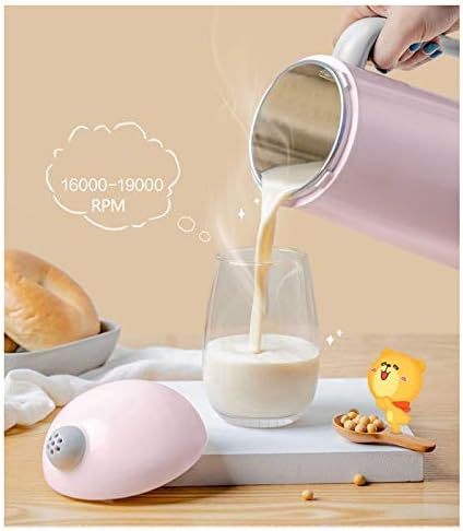 Mini Soymilk Machine Portable Soy Milk Rice Paste Maker Electric Juicer Blender Food Grinding Heating Processor 350ml(black-JoJo's Bizarre Adventure1)