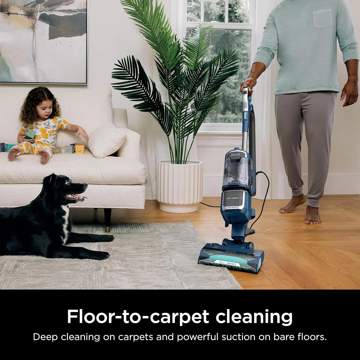 Shark Detect Performance Lift-Away Advanced Upright Vacuum with DuoClean, Odor Neutralizer & Anti-Allergen Technology, Direction Detect, LED Headlights, 3 Cleaning Tools (Renewed)